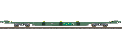 BR FEA-E Freightliner single intermodal flat, empty Icon