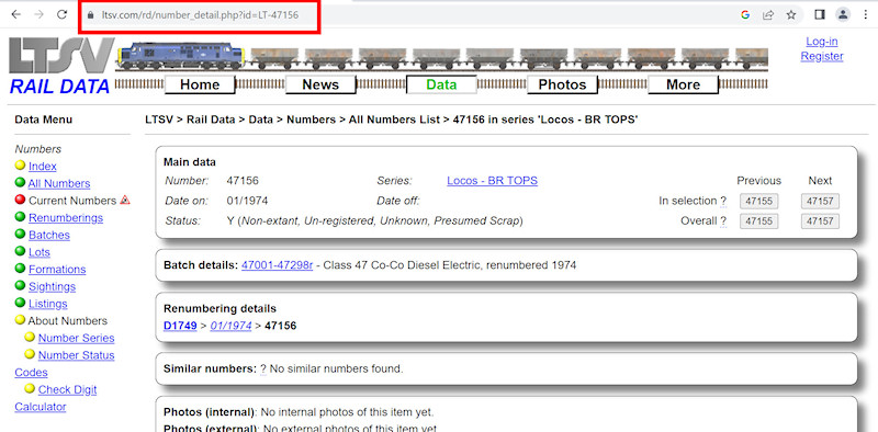 1.2.1.33 The page URL will often contain an ID screenshot