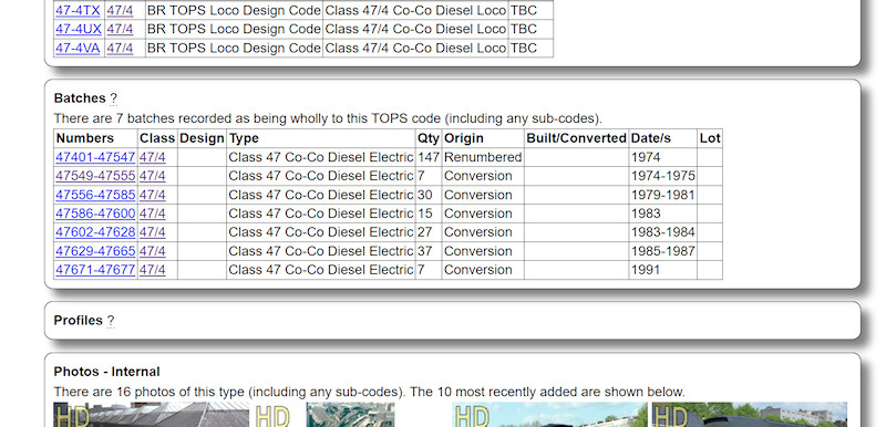 1.2.3.12 Batches related to a TOPS code screenshot