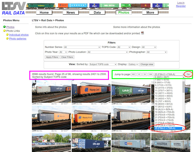 1.2.7.10 Navigation on the photos page screenshot