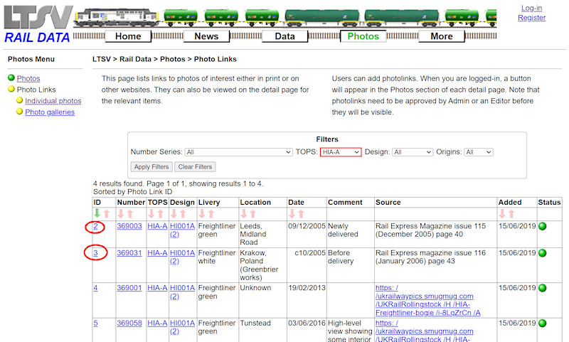 1.2.7.27 Viewing the Photolink Details screenshot