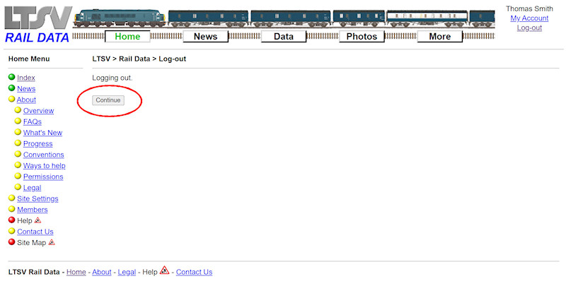 2.1.2.8 Logging-out screenshot